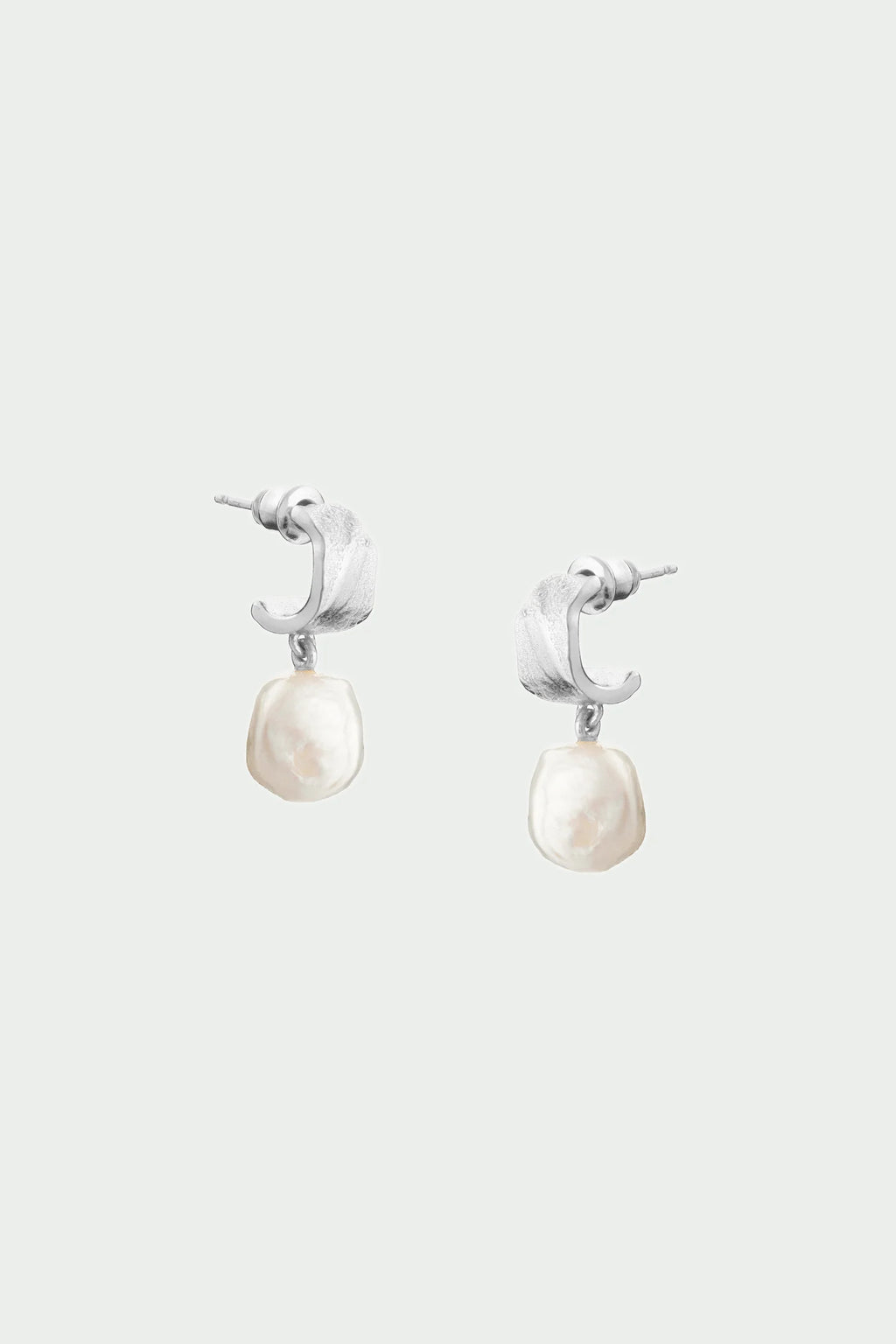 Freshwater Pearl Earrings Silver