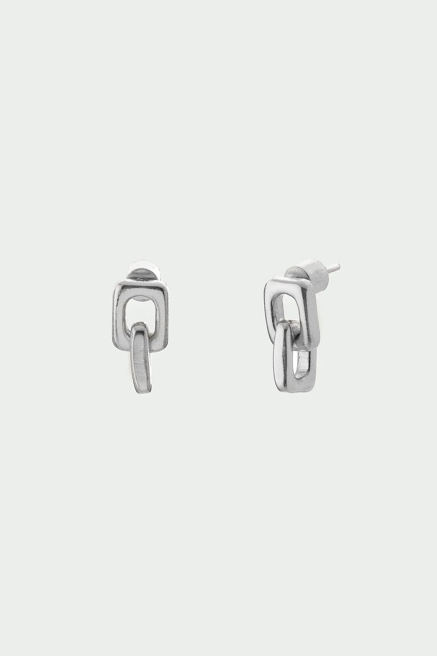 Link Earrings Silver